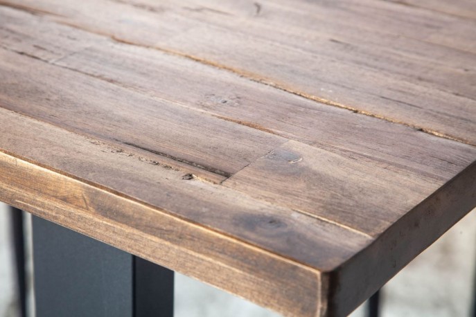 Dining table Wotan II 160cm acacia teak gray