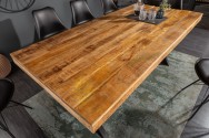 Dining table Industrial 240cm Mango 90mm natural