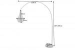 Floor lamp Royal 170-210cm black