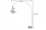 Floor lamp Royal 189-204cm silver