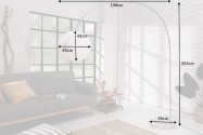 Floor lamp Cocooning 205cm white
