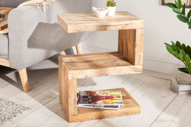Side table S 60cm natural mango