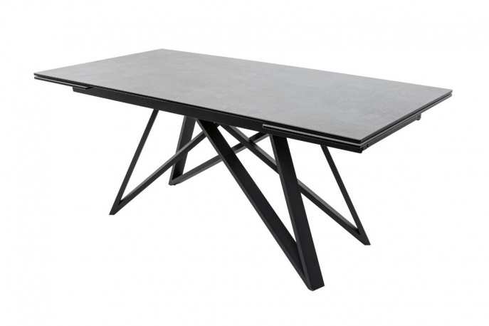 ALTAS - Matbord 180-220-260cm keramisk med betongutseende
