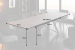 ALTAS - Matbord 180-220-260cm keramisk med betongutseende