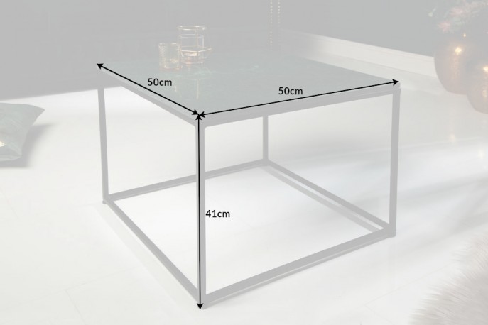 Coffee table Elements 50cm marble green