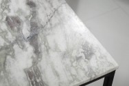 Coffee table Elements 50cm marble white