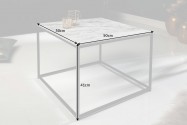 Coffee table Elements 50cm marble white