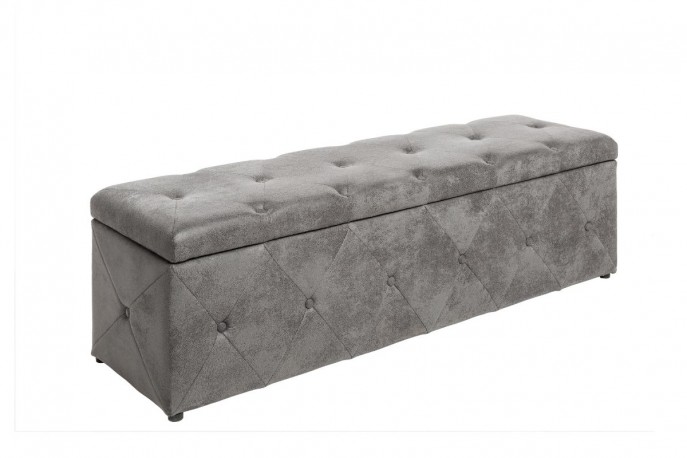 Bench Extravagancia 140cm microfiber antique gray