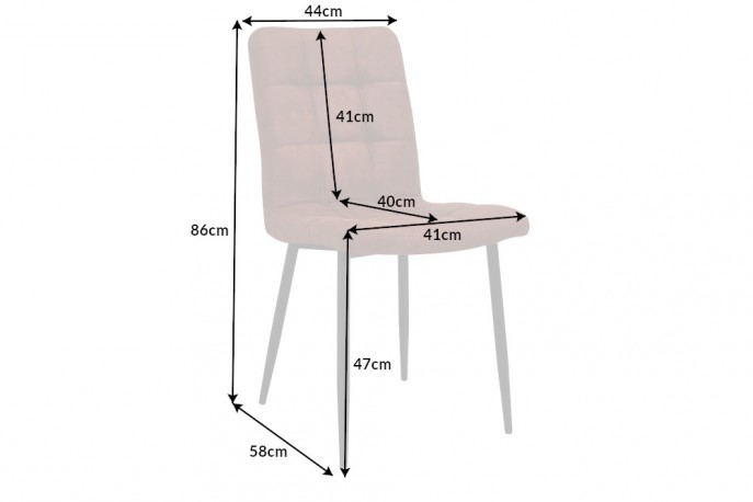 Chair Modena microfiber vintage brown