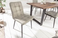 Chair Modena microfiber light gray