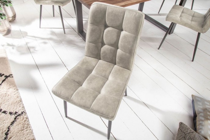 Chair Modena microfiber light gray