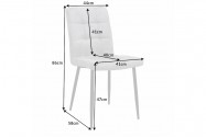 Chair Modena microfiber light gray