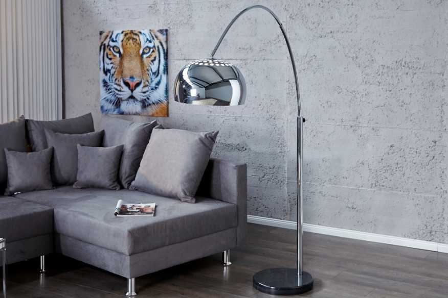 BENTZ II - 170-205cm golvlampa i krom