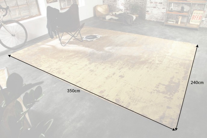 Carpet Modern Art 350x240 cm rust brown