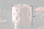 Modern baroque stool 35cm old rose gold