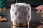Modern baroque stool 35cm gray gold