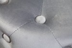 Modern baroque stool 35cm gray gold