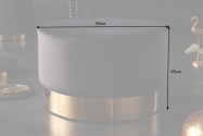 Modern baroque stool 55cm black gold