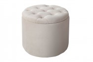 DYWA - 50cm puff i beige sammet