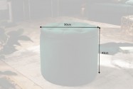 DYWA - 50cm puff i smaragdgrön sammet