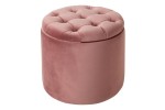 DYWA - 50cm pall/puff i gammelrosa sammet