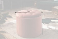 DYWA - 50cm pall/puff i gammelrosa sammet
