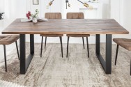Dining table Wotan II 180cm acacia teak gray