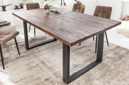 Dining table Wotan II 180cm acacia teak gray
