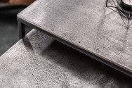 Elements coffee table set of 2 silver black