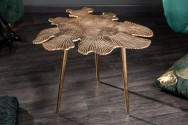 Coffee table Leaf 57cm gold