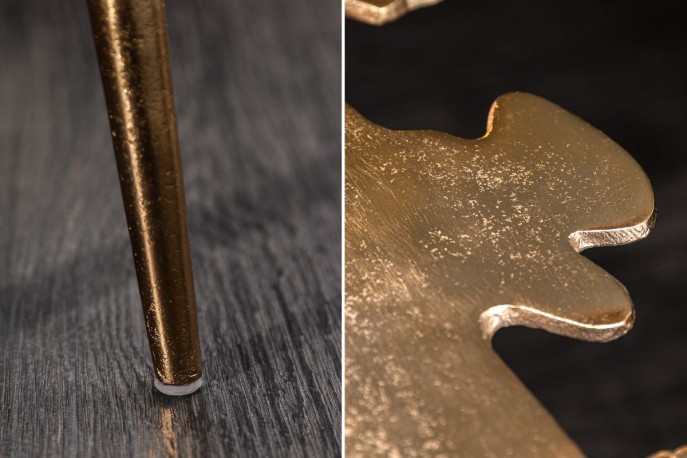 Coffee table Leaf 57cm gold