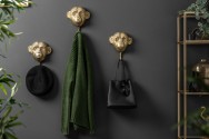 Coat hooks Three Apes set of 3 gold