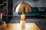 Table lamp Burlesque gold marble white