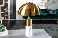 Table lamp Burlesque gold marble white