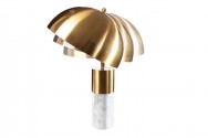 Table lamp Burlesque gold marble white