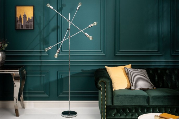 Floor lamp variation silver