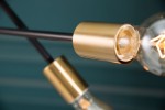 Suspension lamp variation black gold