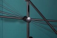 Suspension lamp variation black gold