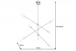 Suspension lamp variation black gold