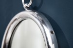 Mirror portrait 30cm round silver