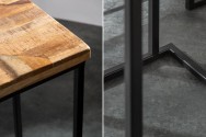 Side table Industrial set of 3 Mango
