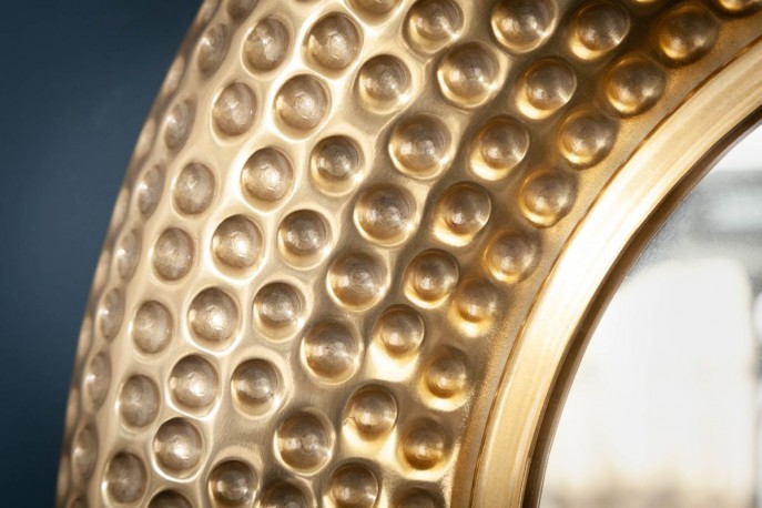 BAGDAD - rund spegel 60cm guld