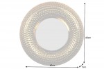 BAGDAD - rund spegel 60cm guld