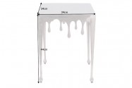 Side table Liquid Line S 44cm silver
