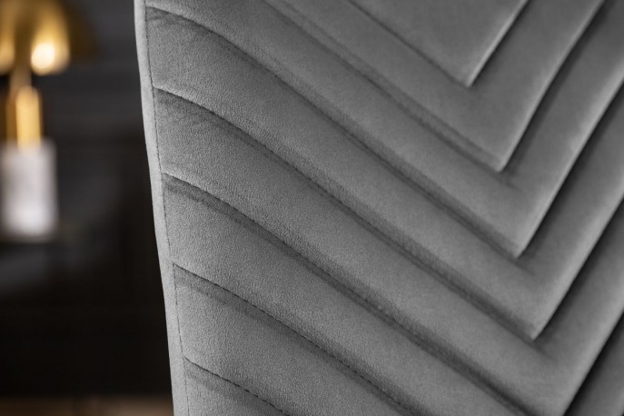 Chair Amazonas velvet gray