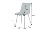 Chair Amazonas velvet gray