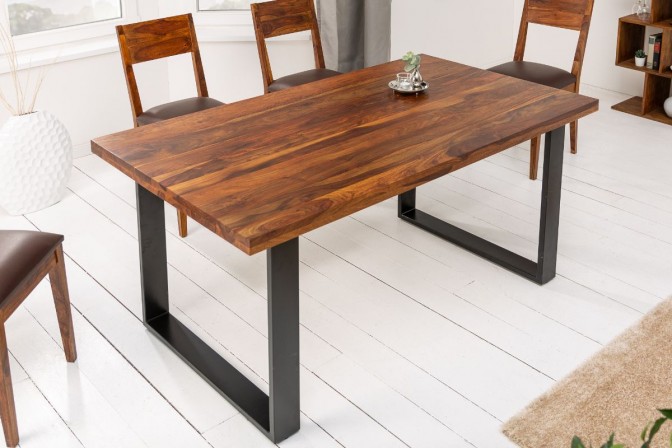 Dining table Iron Craft II 180cm Sheesham brown 45mm