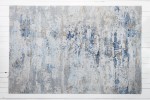 Carpet abstract 350x240cm gray blue