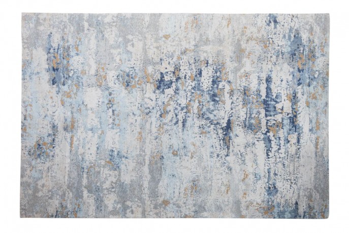 Carpet abstract 350x240cm gray blue