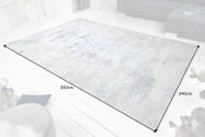 Carpet abstract 350x240cm gray blue
